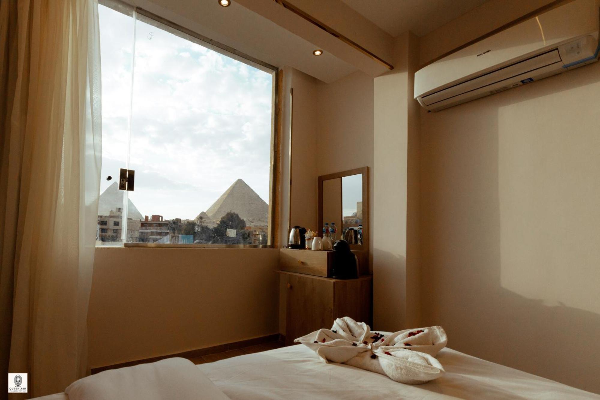 Queen Ash Pyramid View Inn Kafret el-Gabal Exterior foto
