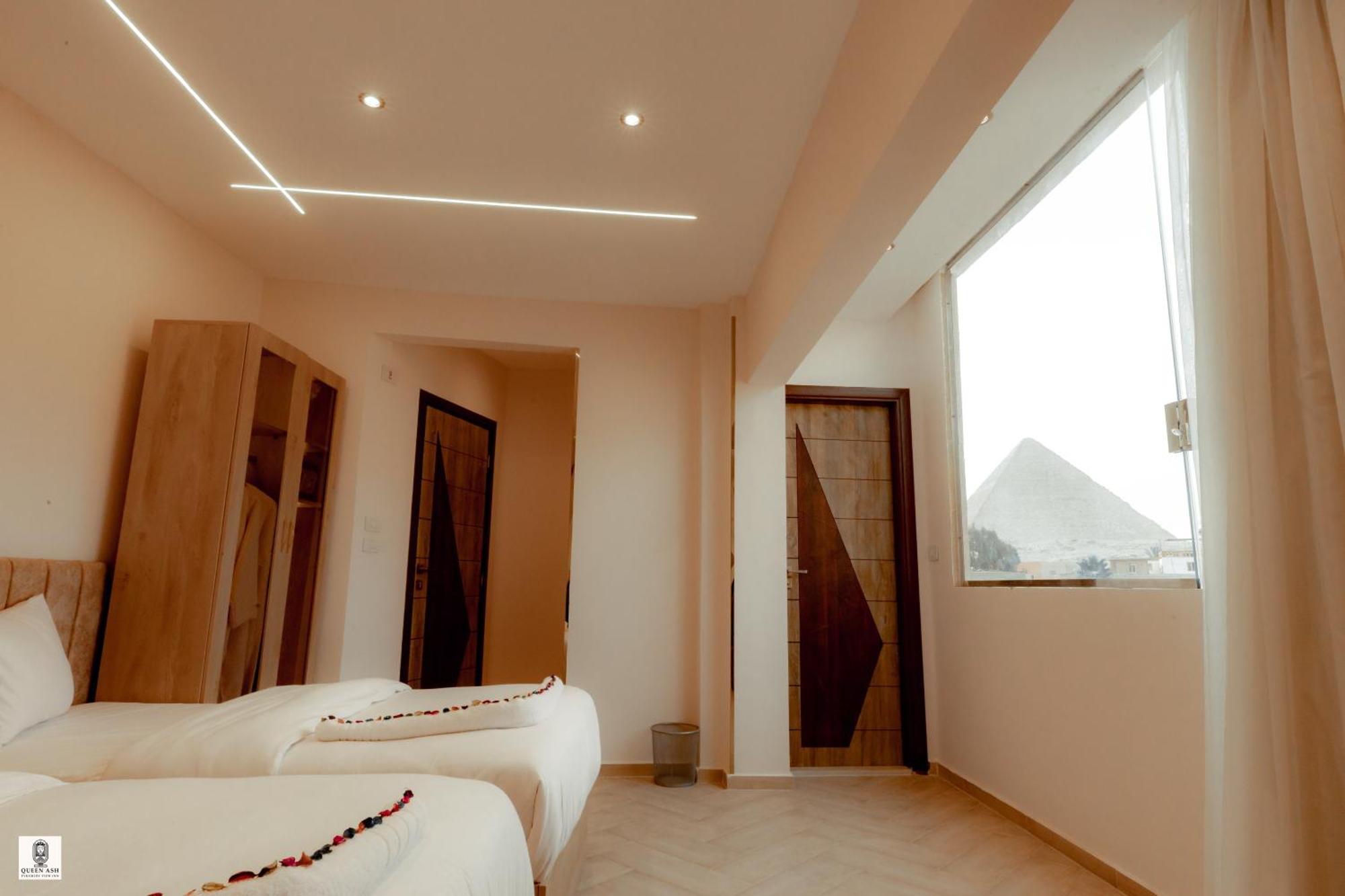 Queen Ash Pyramid View Inn Kafret el-Gabal Exterior foto